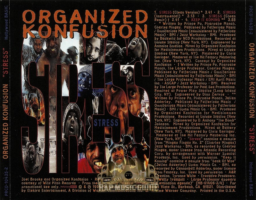 Organized Konfusion - Stress: Promo, Single. CD | Rap Music Guide